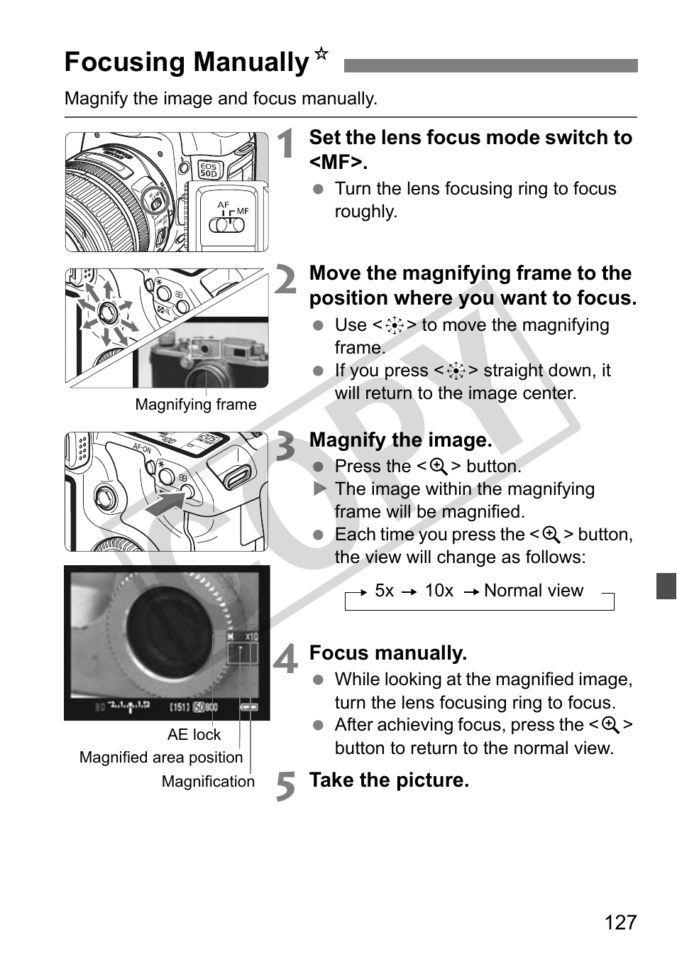 Cop y | Canon EOS 50D User Manual | Page 127 / 228