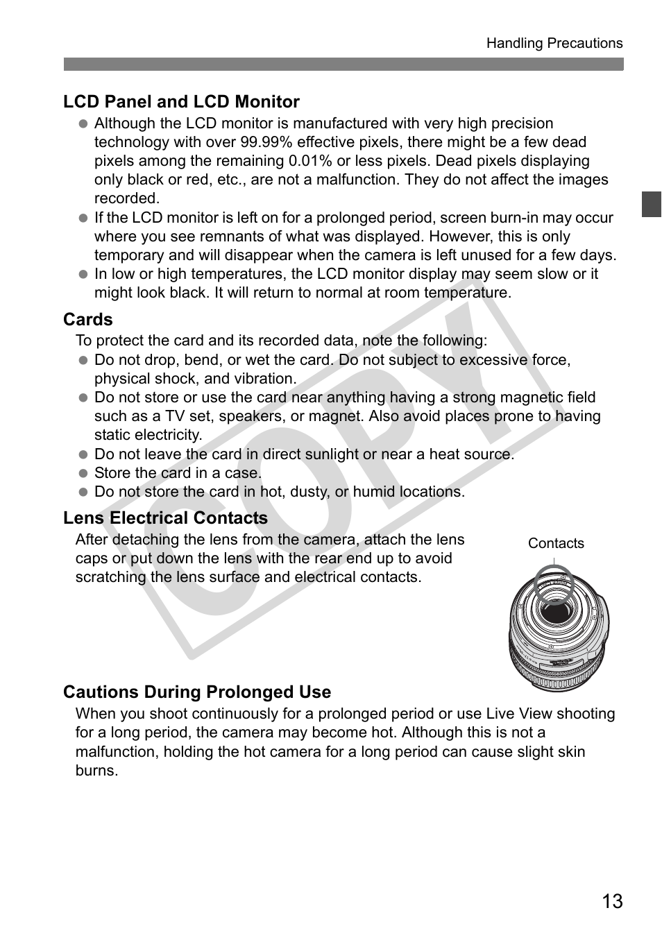 Cop y | Canon EOS 50D User Manual | Page 13 / 228