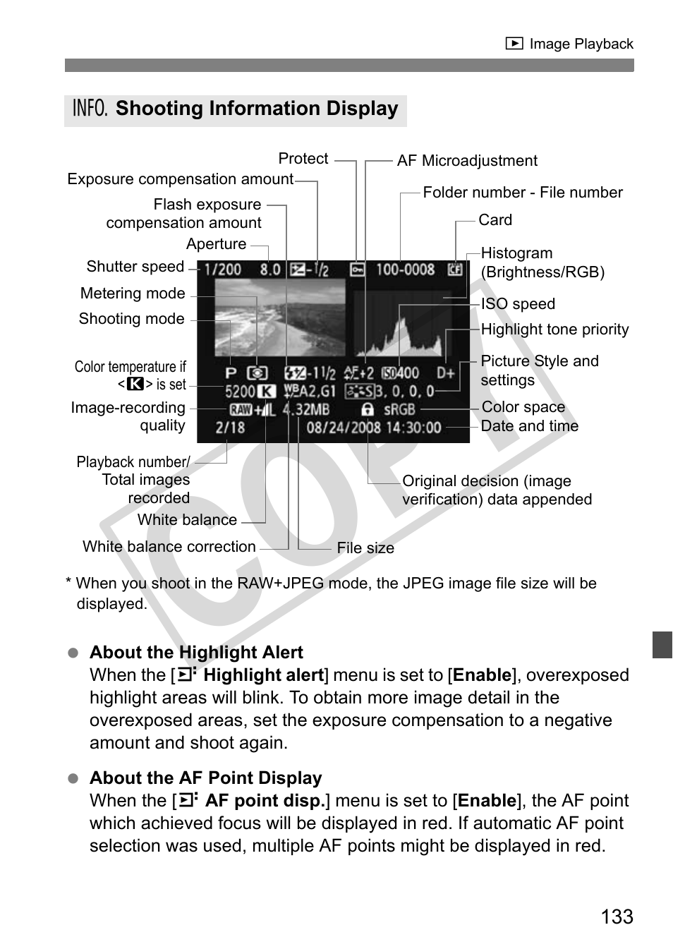 Cop y | Canon EOS 50D User Manual | Page 133 / 228