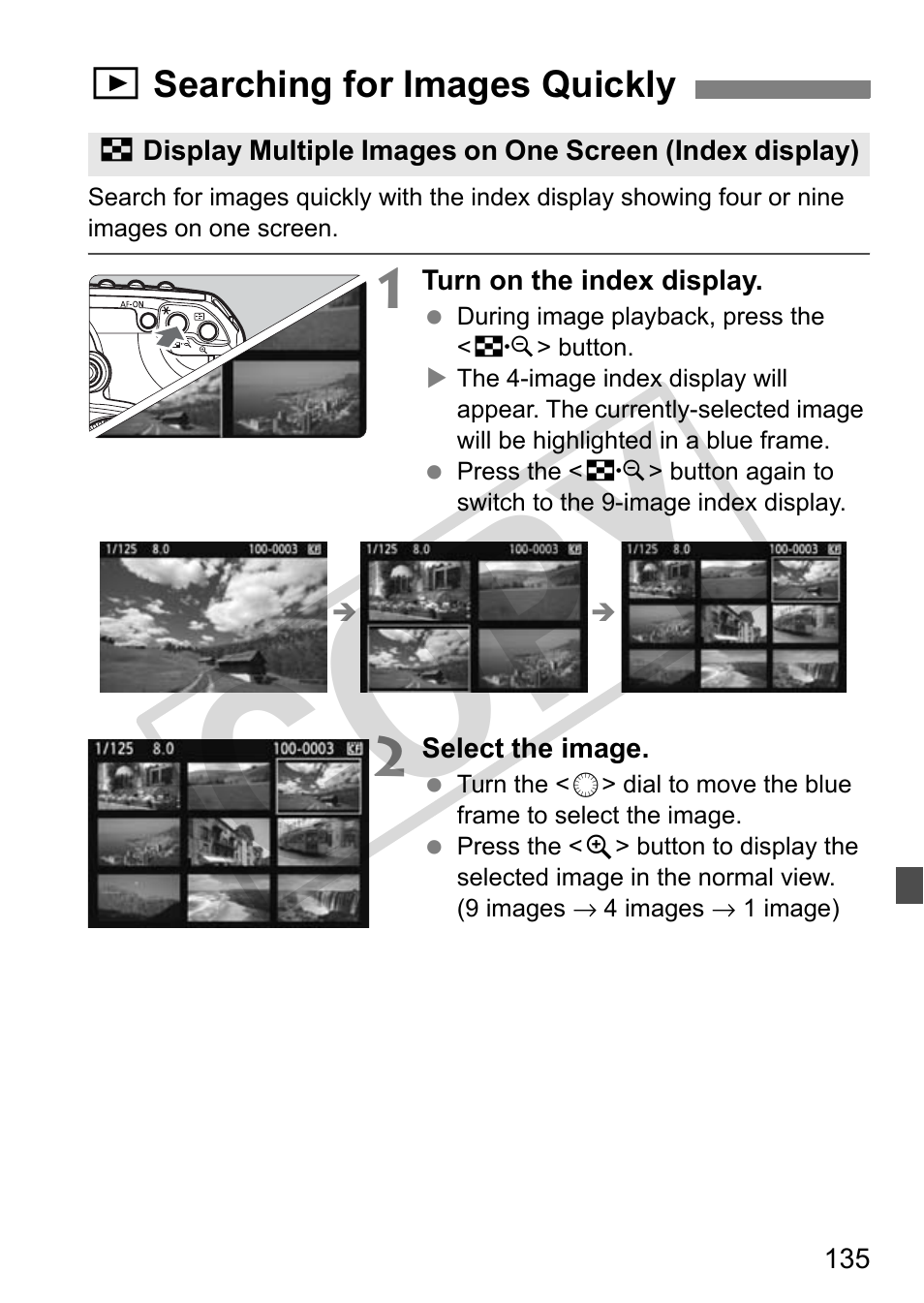 Cop y | Canon EOS 50D User Manual | Page 135 / 228