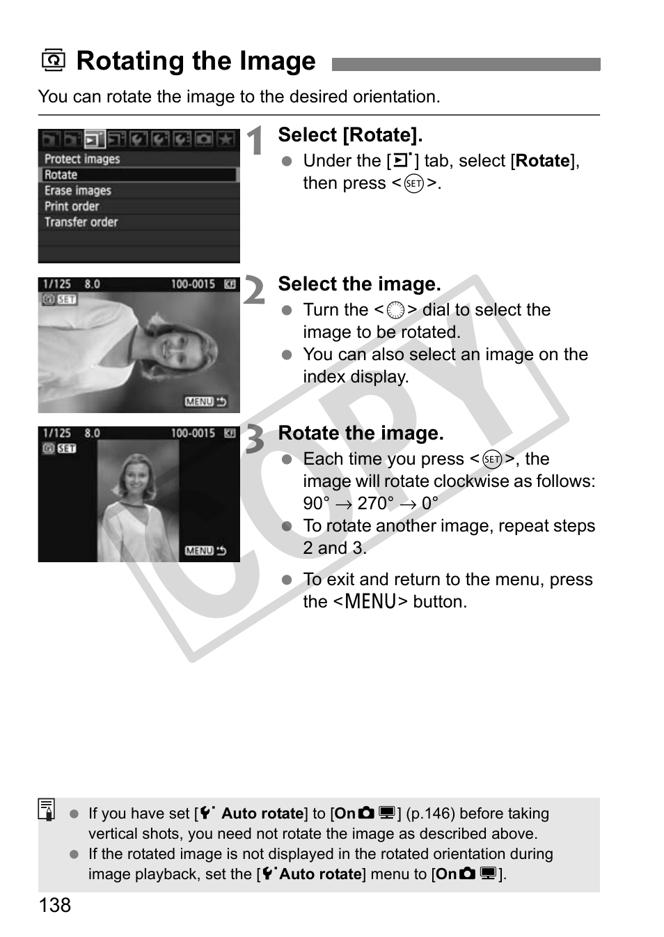 Cop y | Canon EOS 50D User Manual | Page 138 / 228