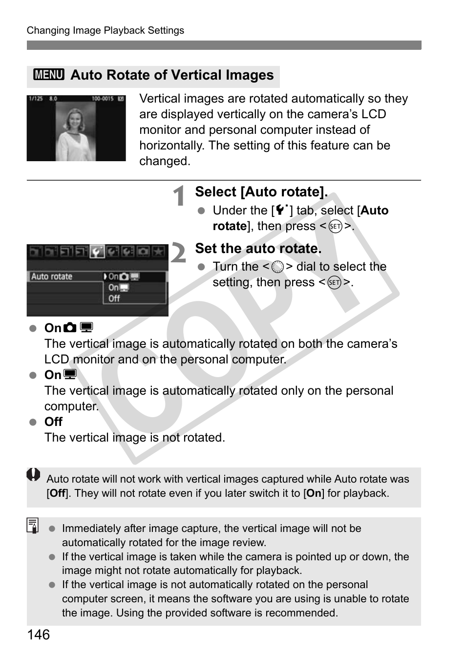 Cop y | Canon EOS 50D User Manual | Page 146 / 228