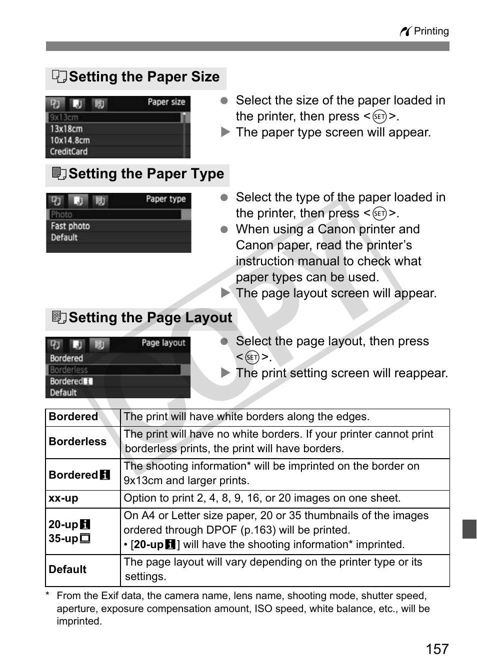 Cop y | Canon EOS 50D User Manual | Page 157 / 228