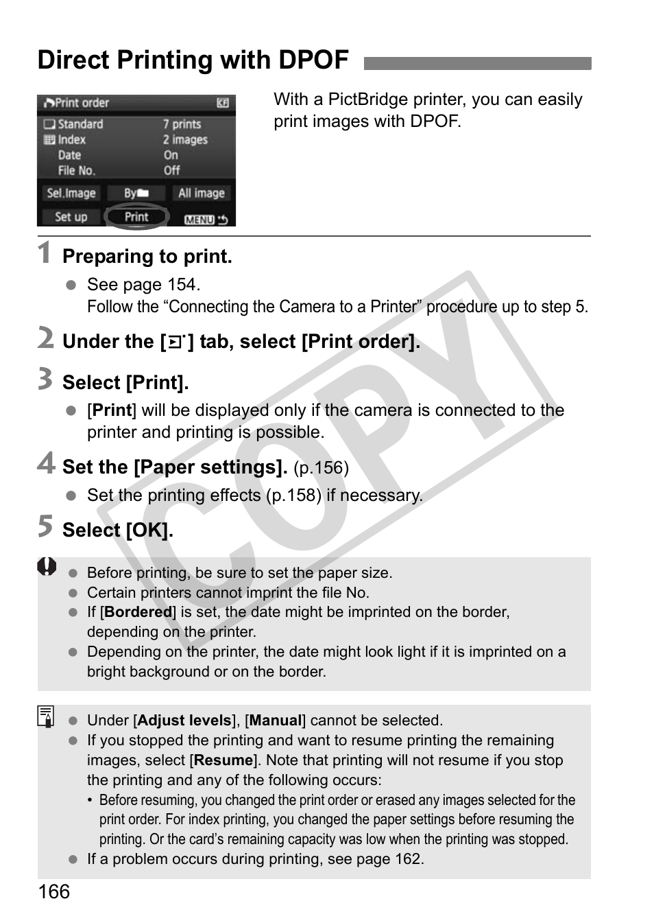 Cop y | Canon EOS 50D User Manual | Page 166 / 228