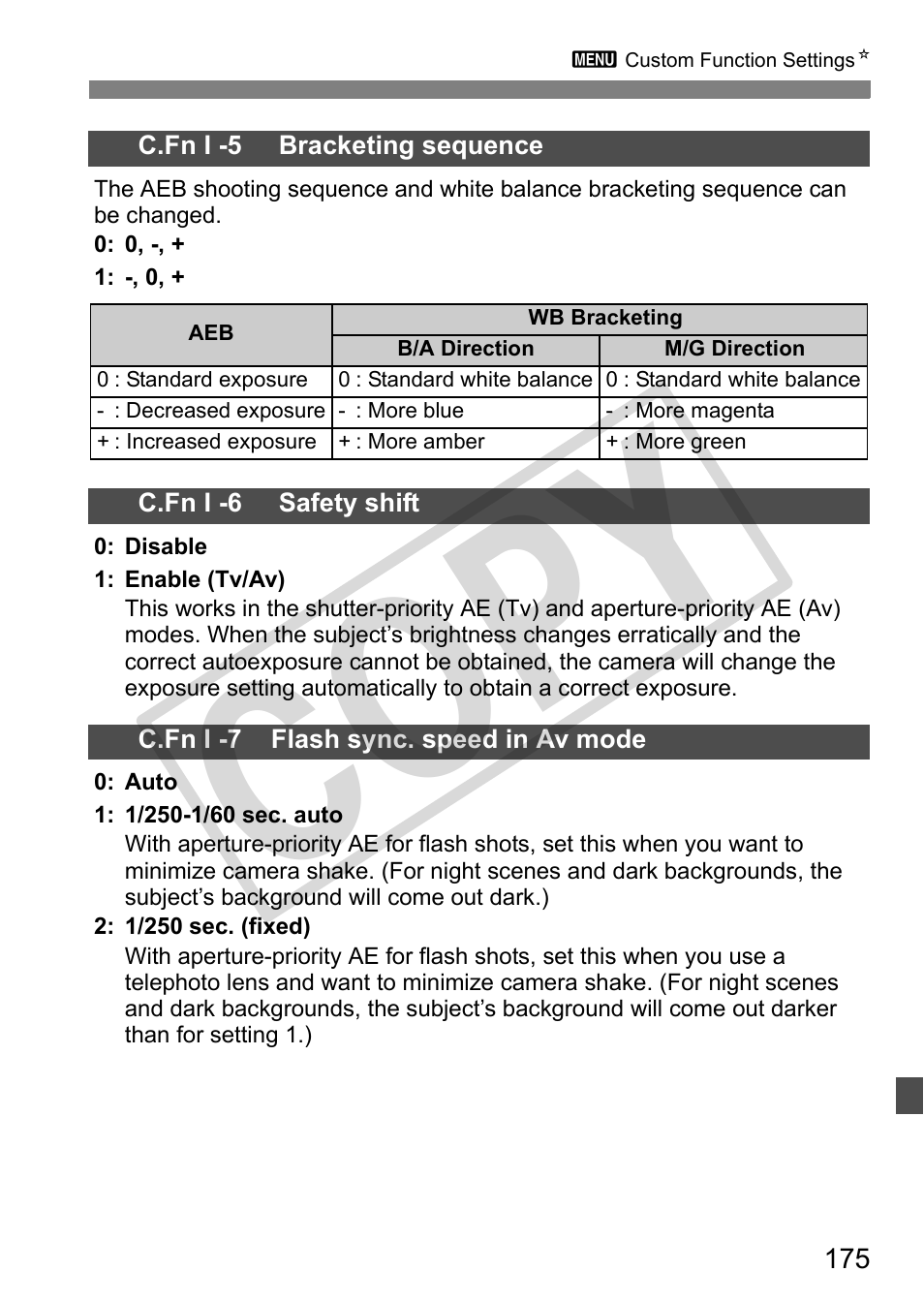 Cop y | Canon EOS 50D User Manual | Page 175 / 228