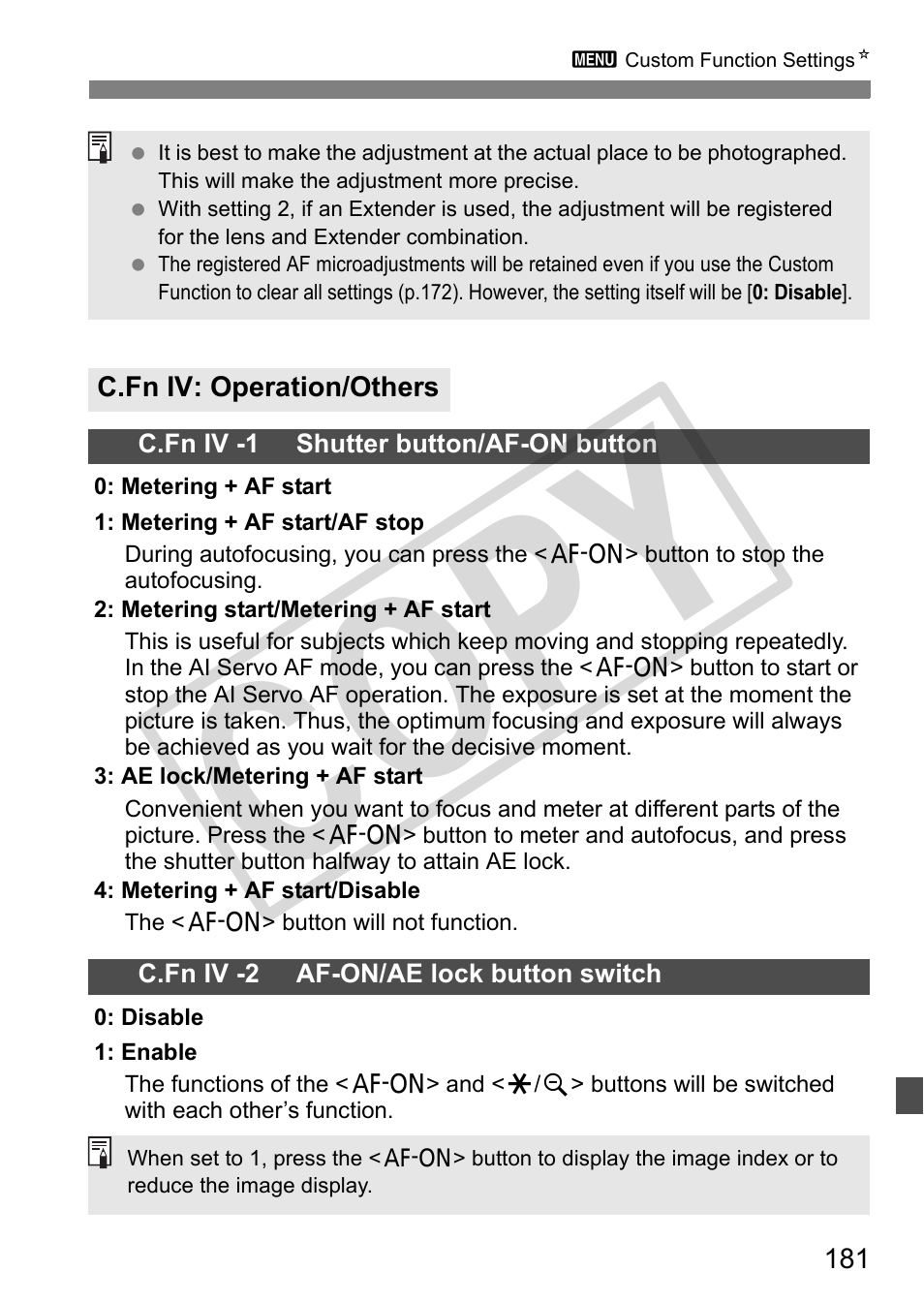 Cop y | Canon EOS 50D User Manual | Page 181 / 228