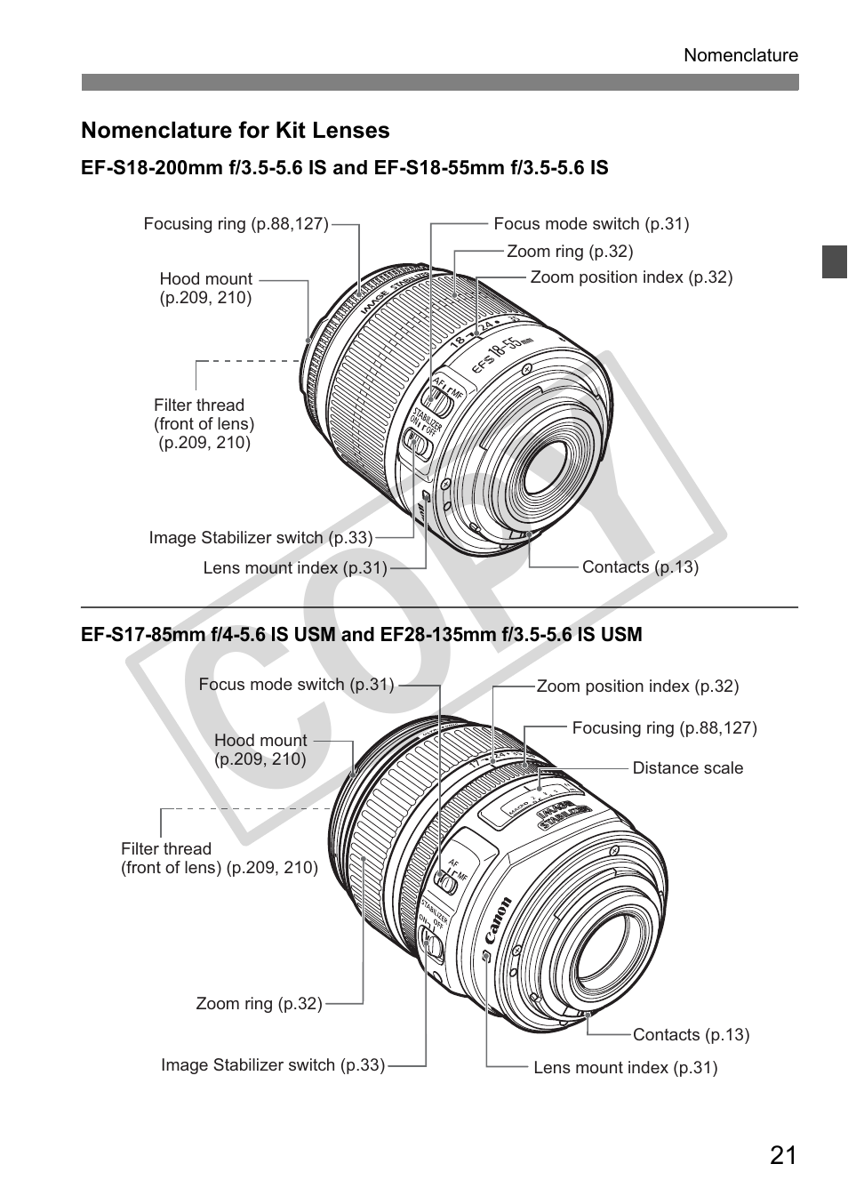 Cop y | Canon EOS 50D User Manual | Page 21 / 228