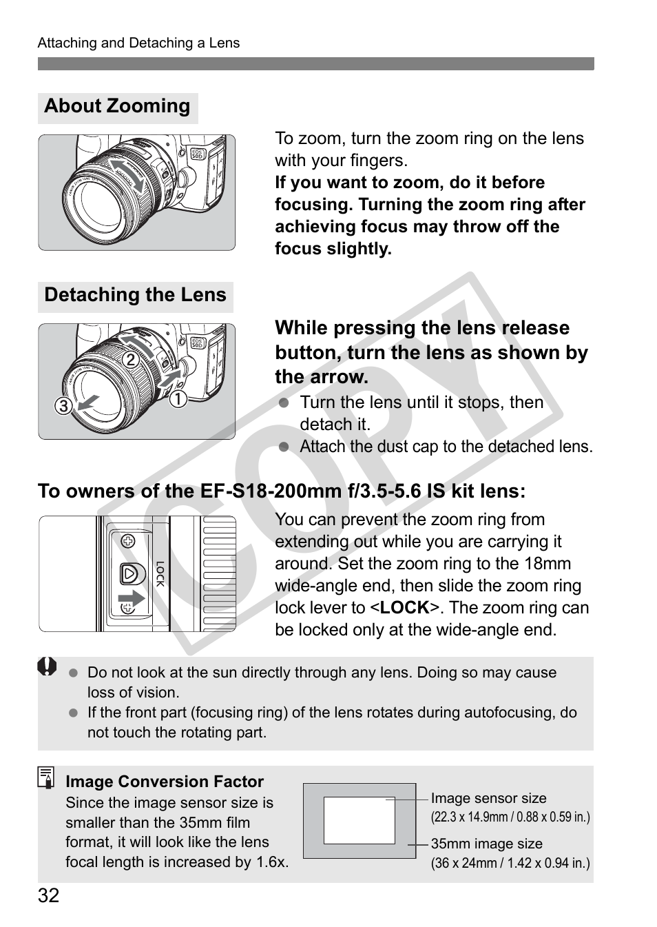 Cop y | Canon EOS 50D User Manual | Page 32 / 228