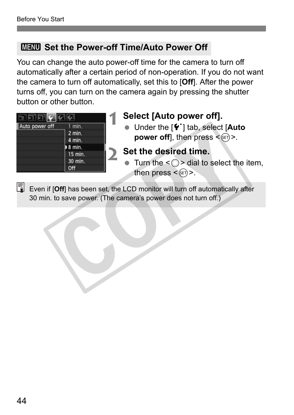 Cop y | Canon EOS 50D User Manual | Page 44 / 228