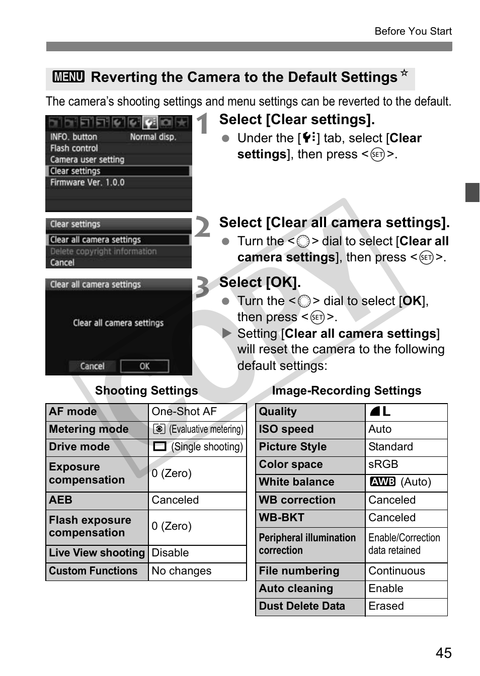 Cop y | Canon EOS 50D User Manual | Page 45 / 228