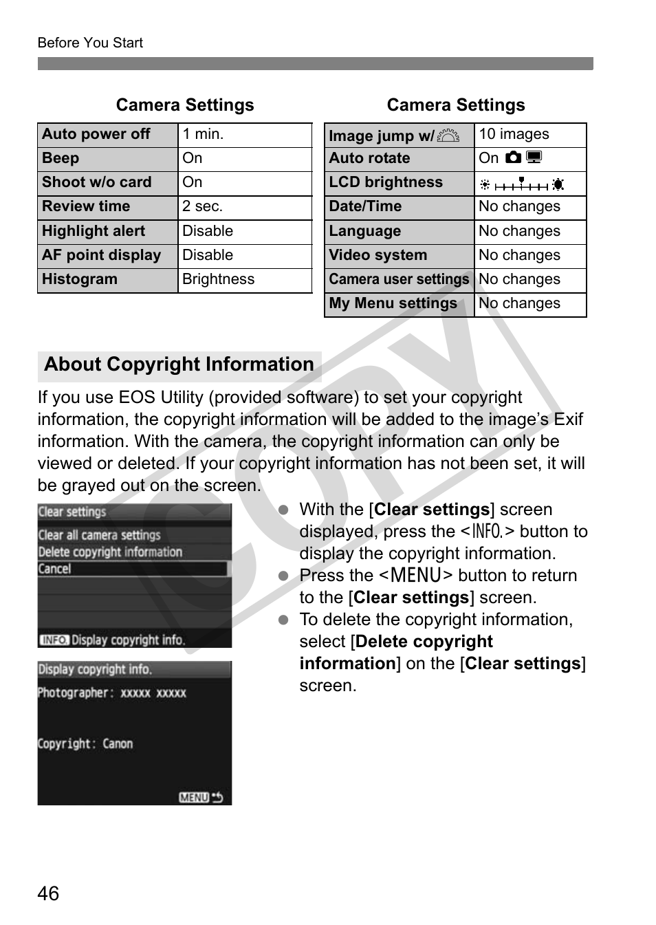 Cop y | Canon EOS 50D User Manual | Page 46 / 228