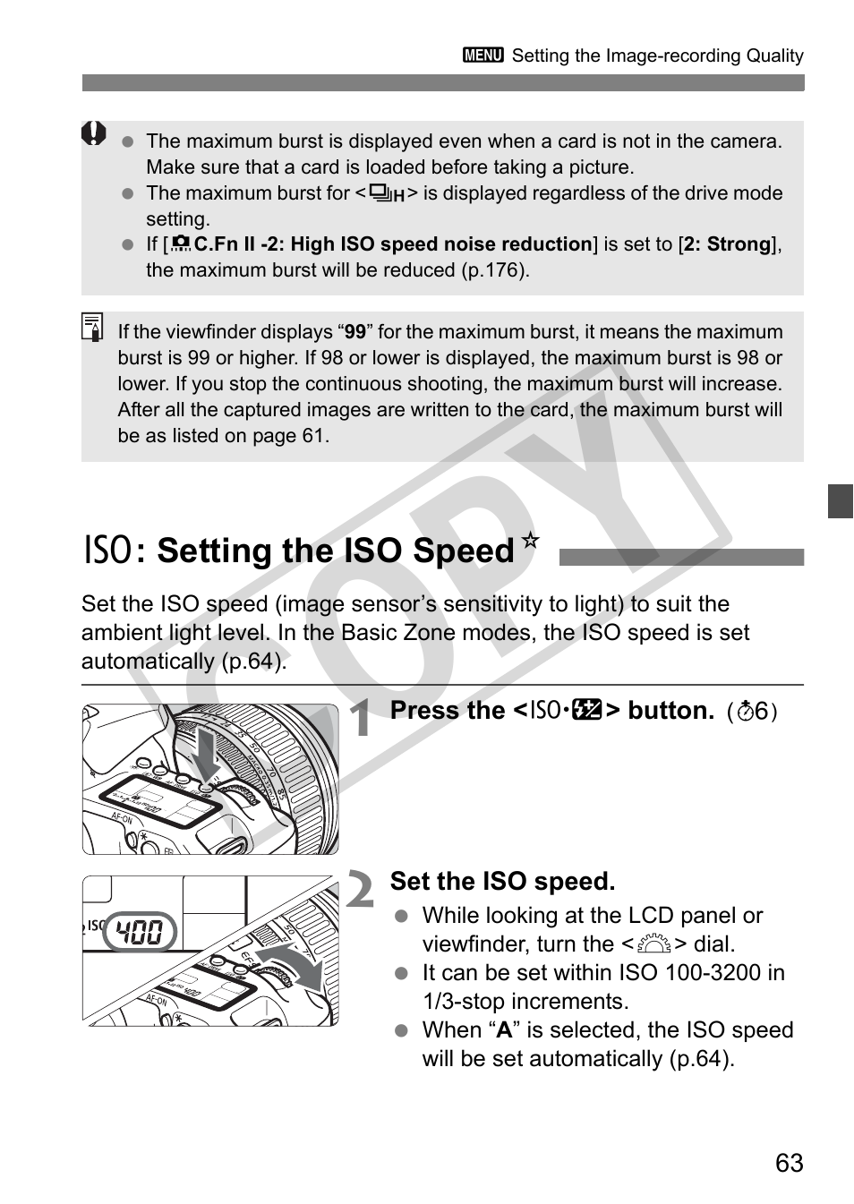 Cop y | Canon EOS 50D User Manual | Page 63 / 228