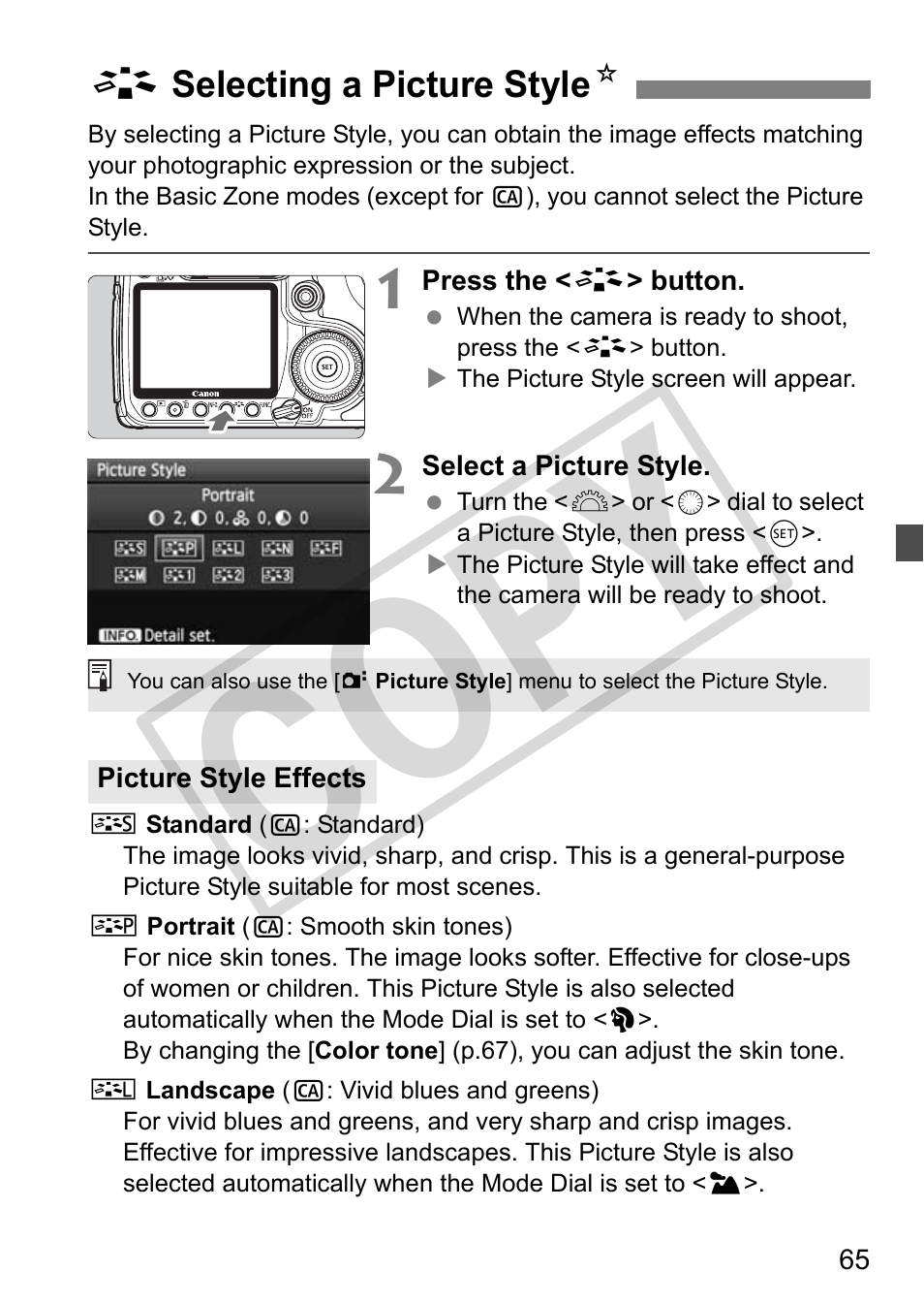 Cop y | Canon EOS 50D User Manual | Page 65 / 228