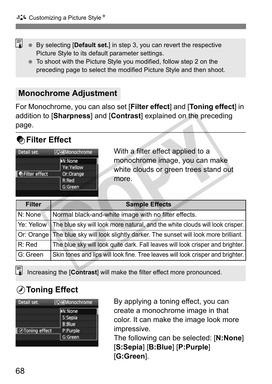 Cop y | Canon EOS 50D User Manual | Page 68 / 228