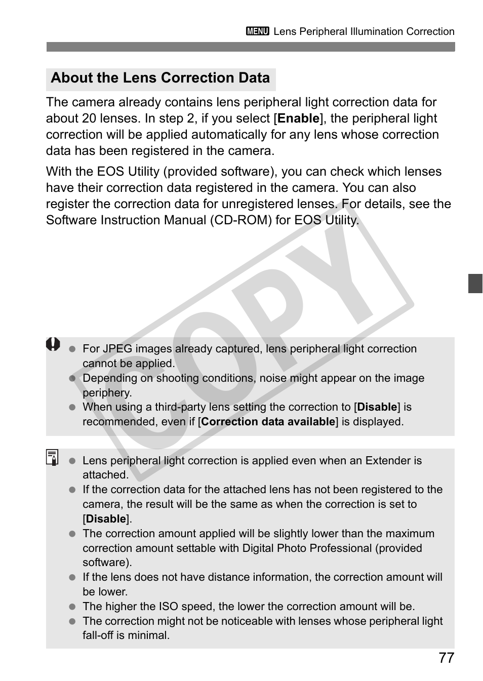 Cop y | Canon EOS 50D User Manual | Page 77 / 228