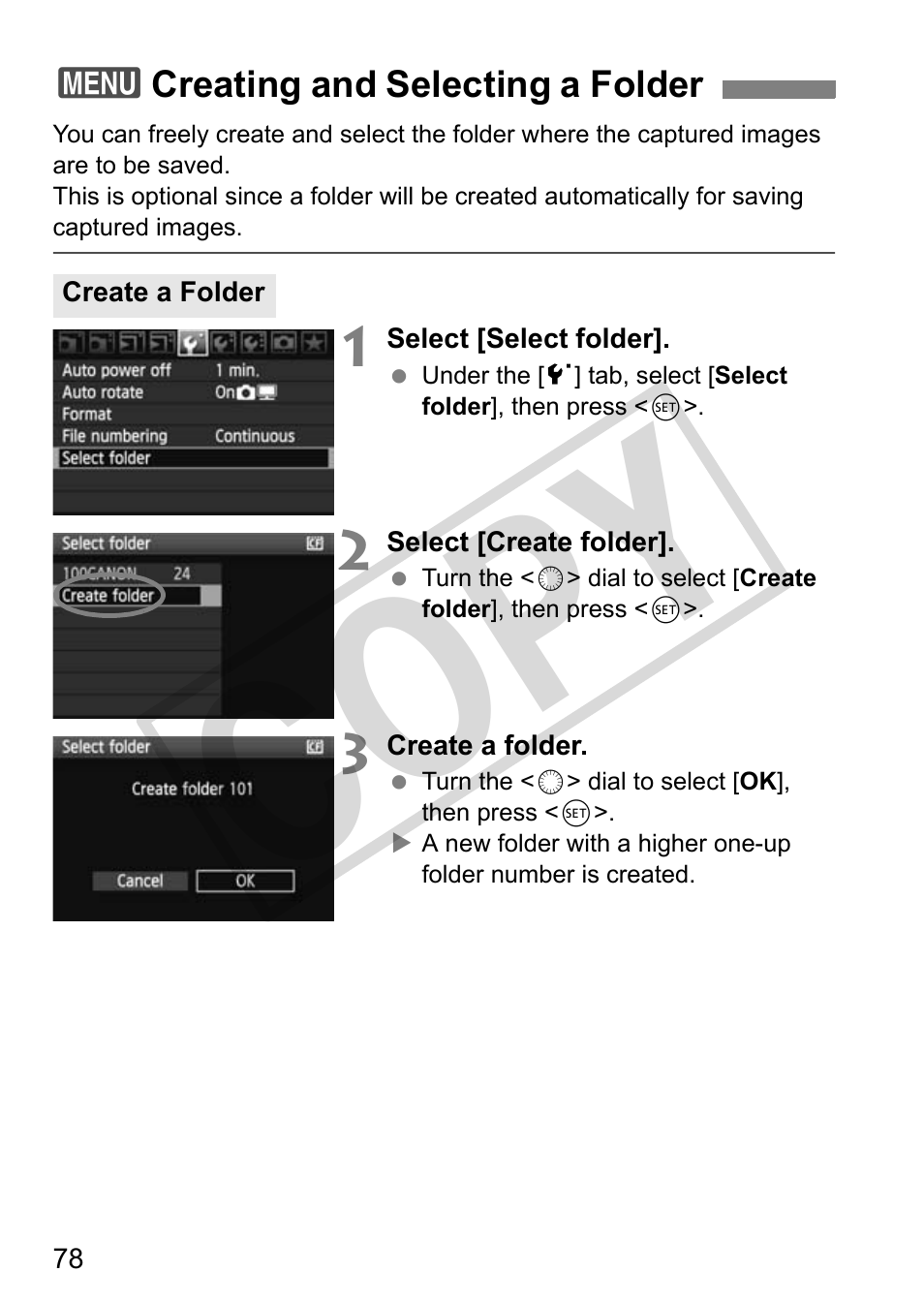 Cop y | Canon EOS 50D User Manual | Page 78 / 228
