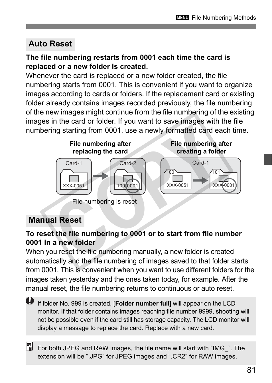 Cop y | Canon EOS 50D User Manual | Page 81 / 228