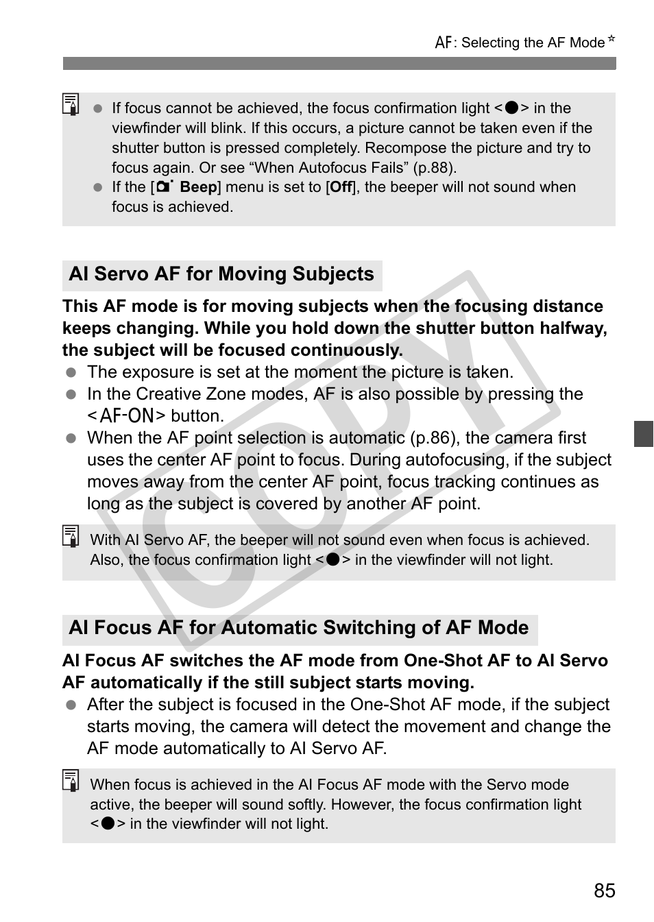 Cop y | Canon EOS 50D User Manual | Page 85 / 228