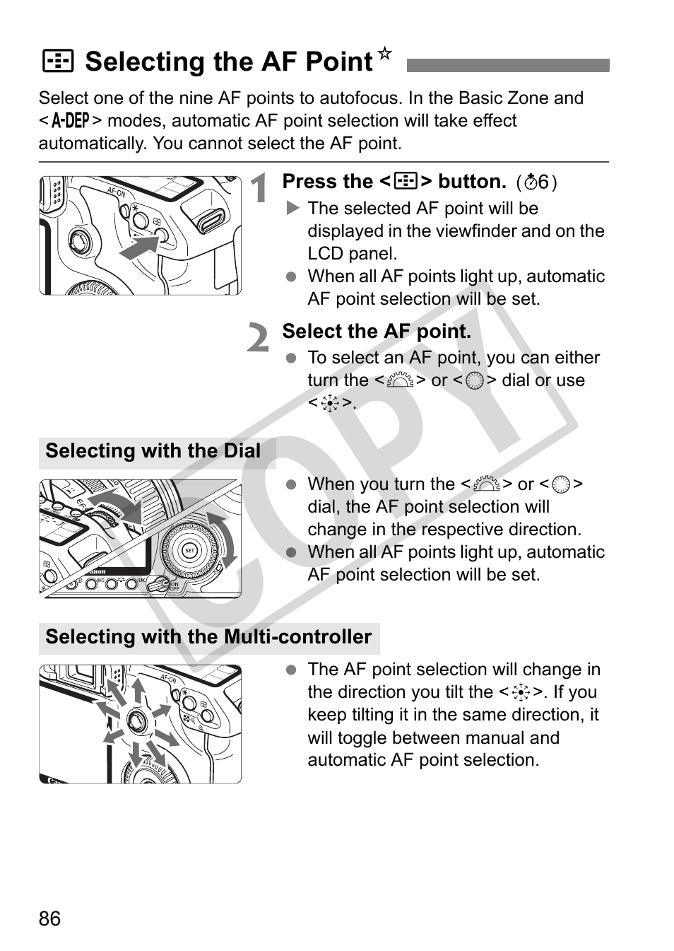 Cop y | Canon EOS 50D User Manual | Page 86 / 228