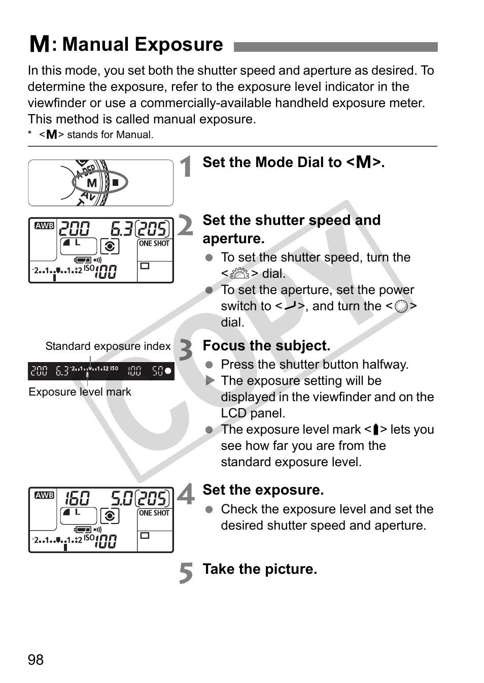 Cop y | Canon EOS 50D User Manual | Page 98 / 228