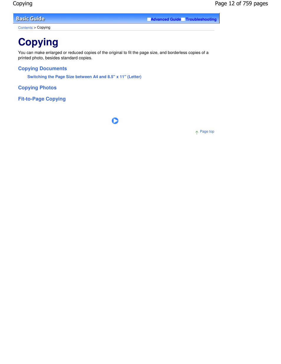 Copying | Canon mp495 User Manual | Page 12 / 759