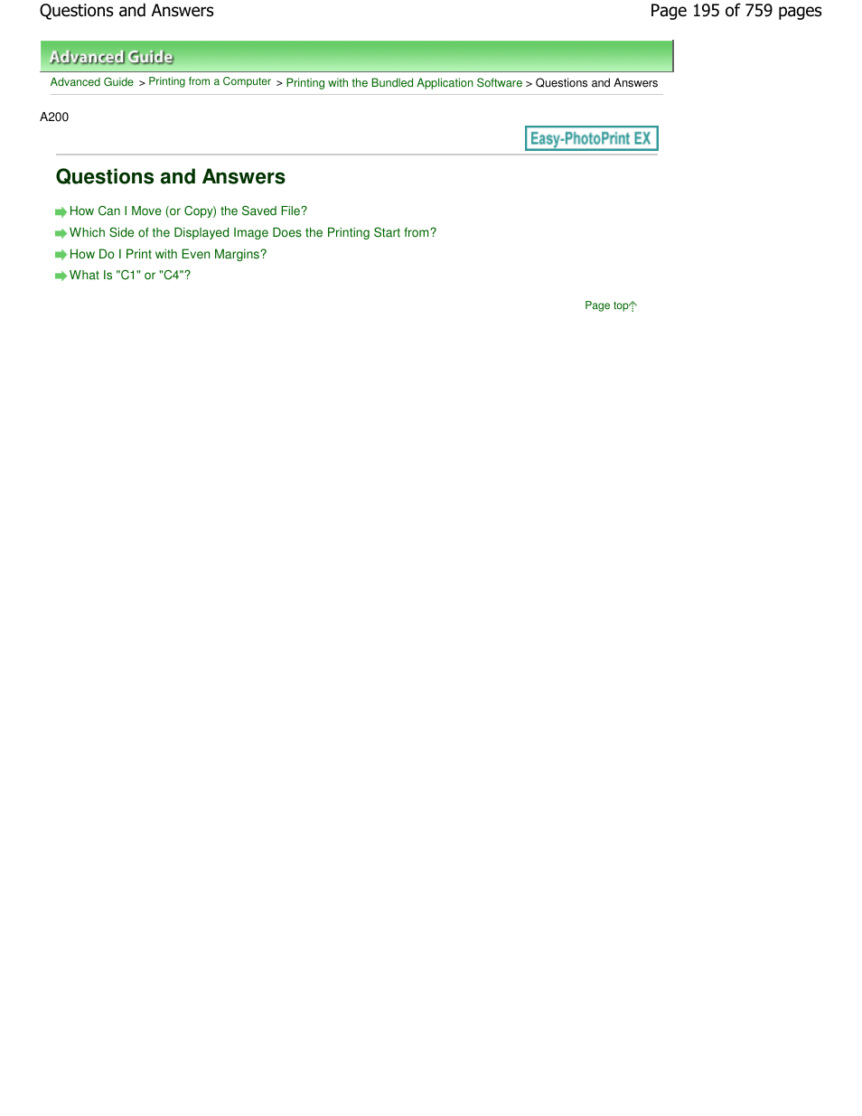 Questions and answers | Canon mp495 User Manual | Page 195 / 759