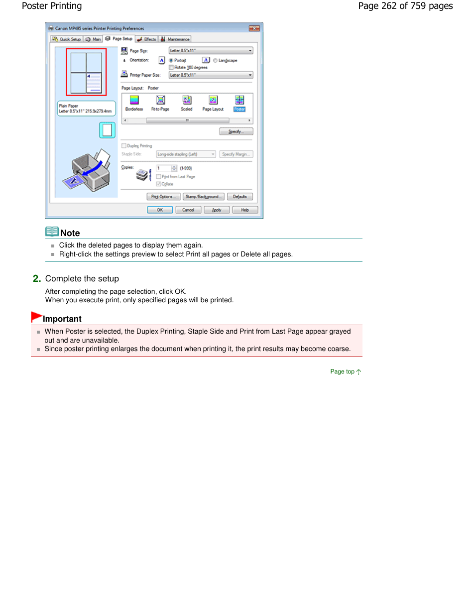 Canon mp495 User Manual | Page 262 / 759