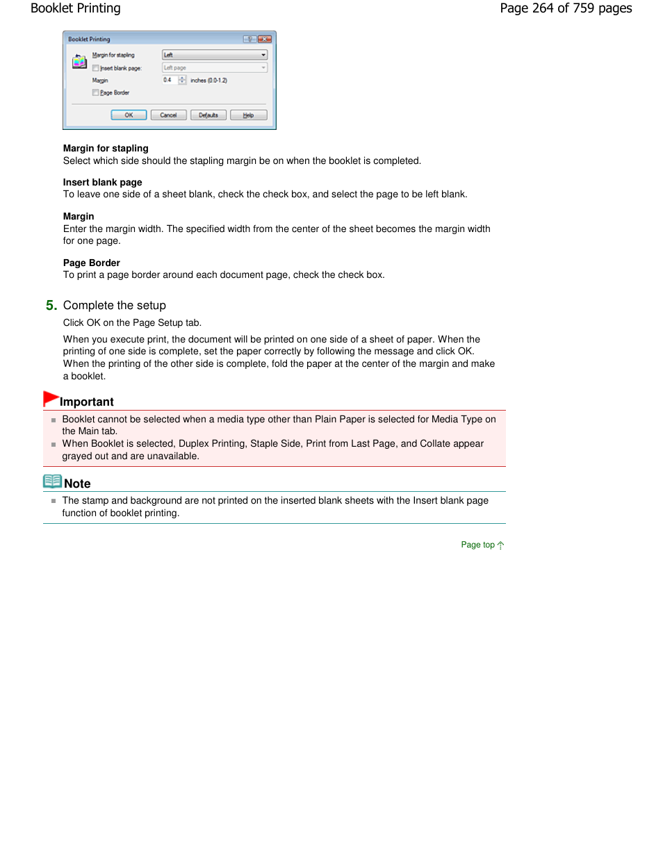 Canon mp495 User Manual | Page 264 / 759