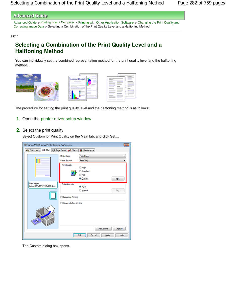 Canon mp495 User Manual | Page 282 / 759