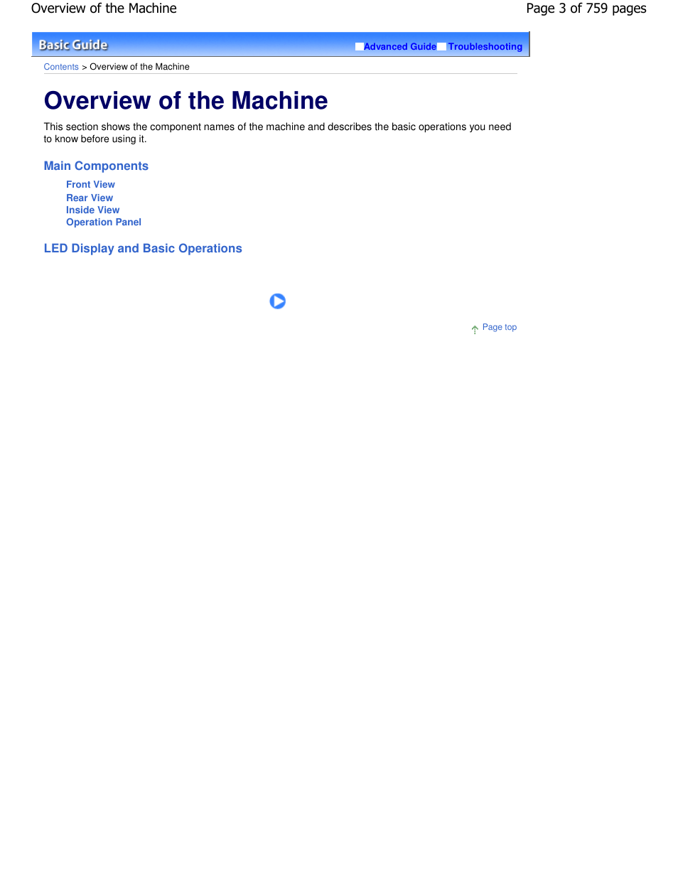 Overview of the machine | Canon mp495 User Manual | Page 3 / 759