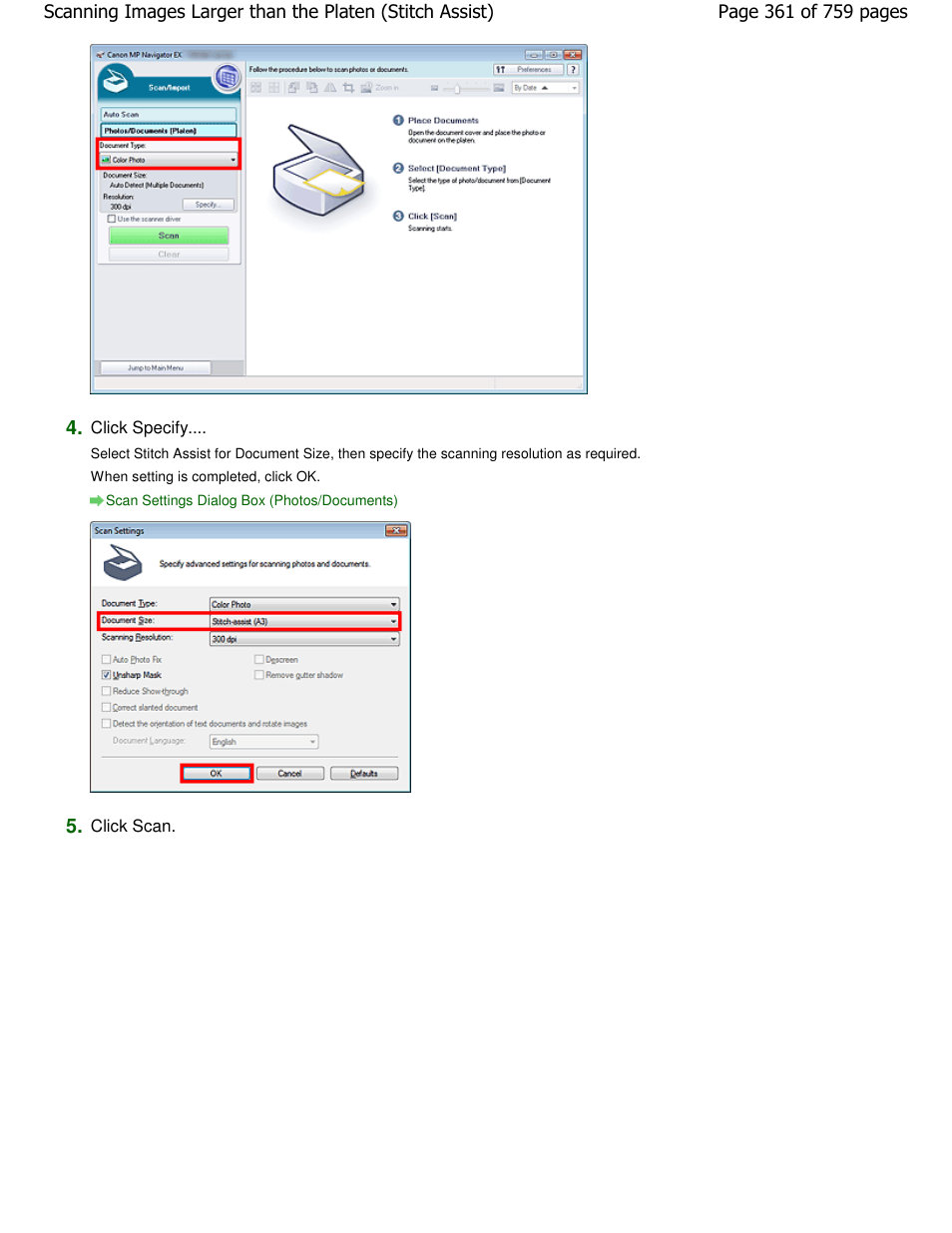 Canon mp495 User Manual | Page 361 / 759