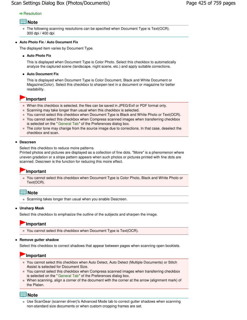 Canon mp495 User Manual | Page 425 / 759