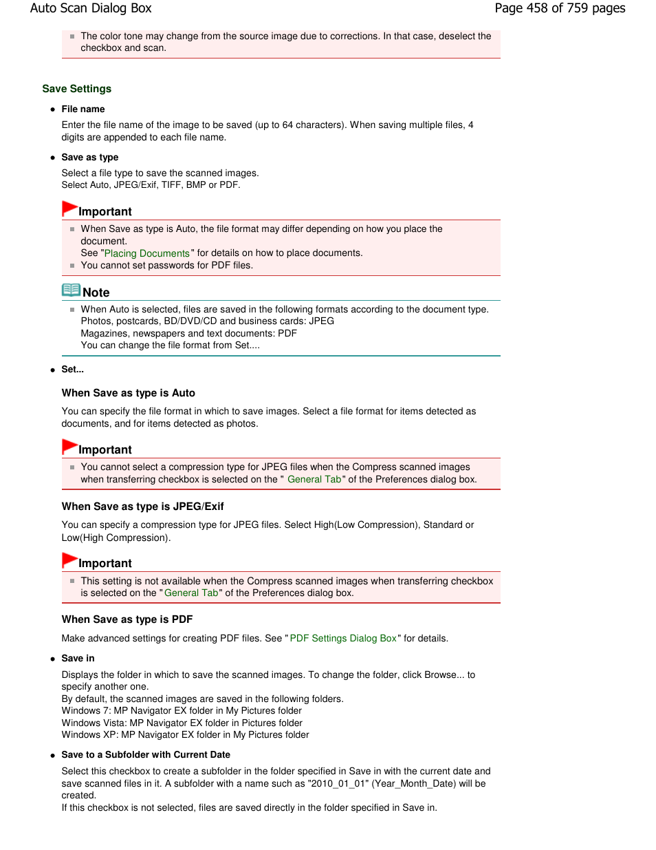 Canon mp495 User Manual | Page 458 / 759