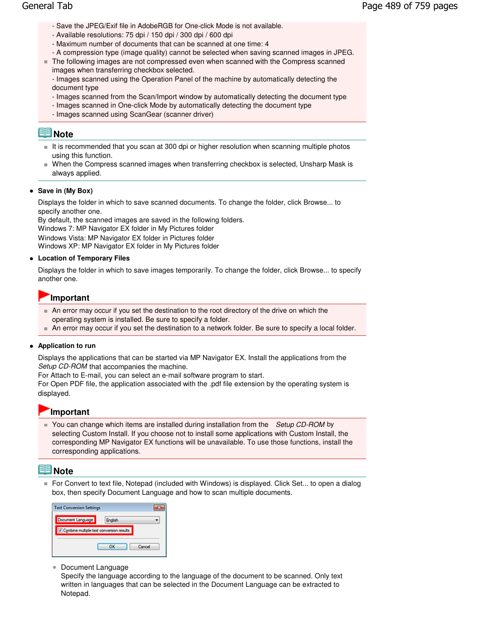 Canon mp495 User Manual | Page 489 / 759