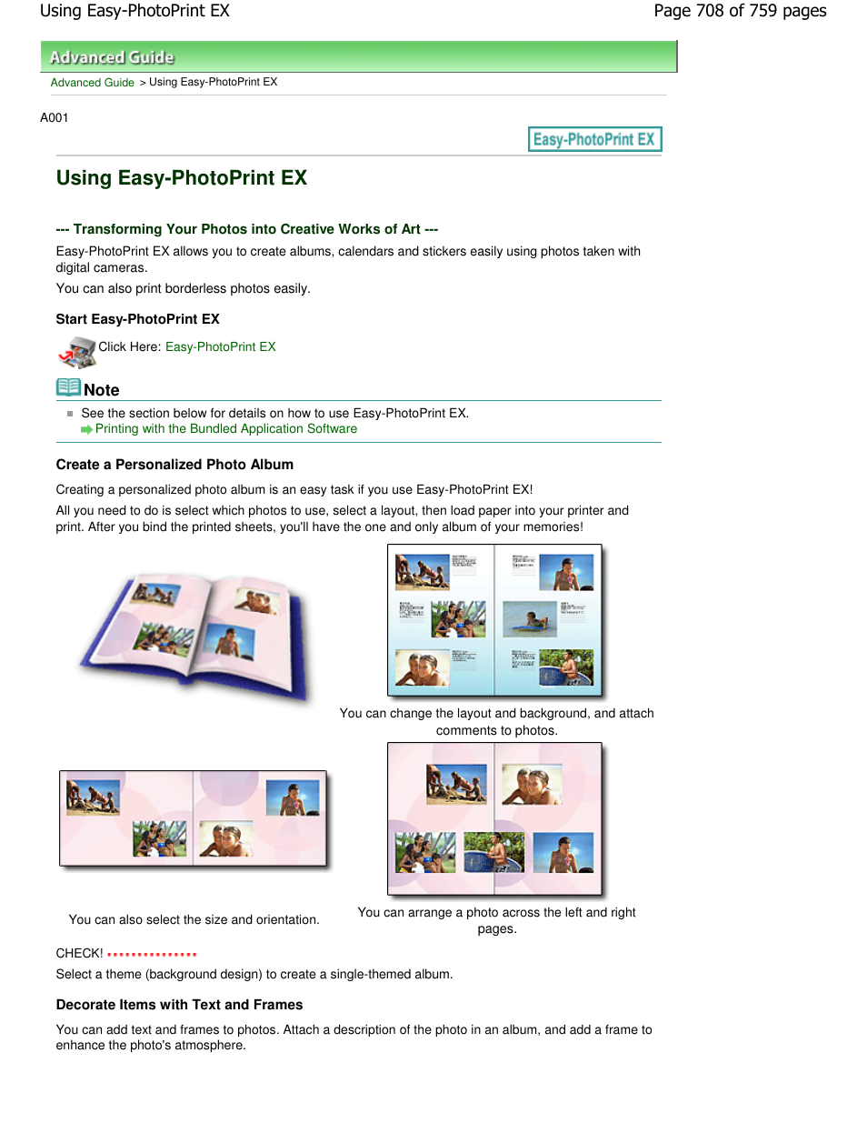 Using easy-photoprint ex | Canon mp495 User Manual | Page 708 / 759