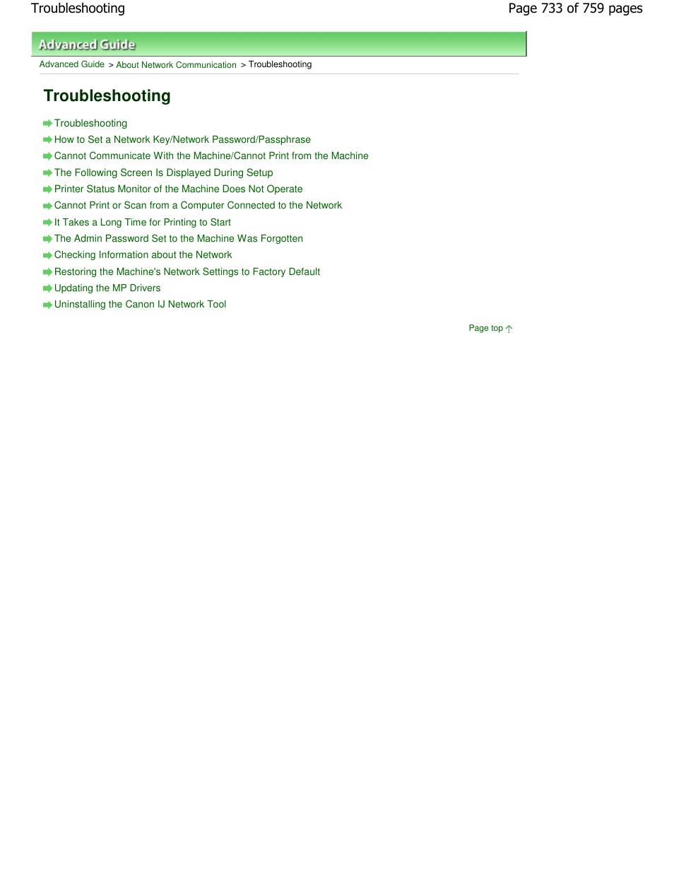 Troubleshooting | Canon mp495 User Manual | Page 733 / 759