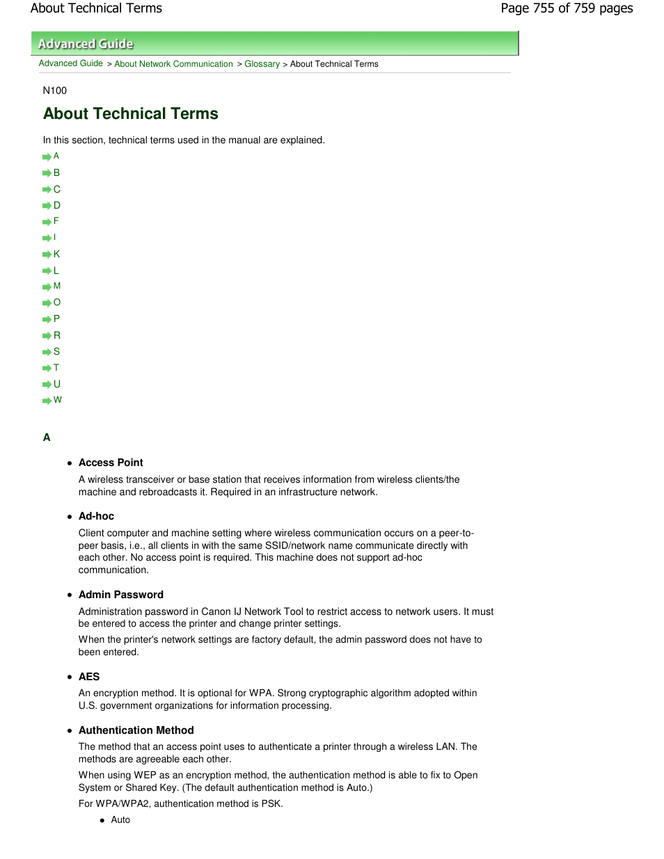 About technical terms | Canon mp495 User Manual | Page 755 / 759