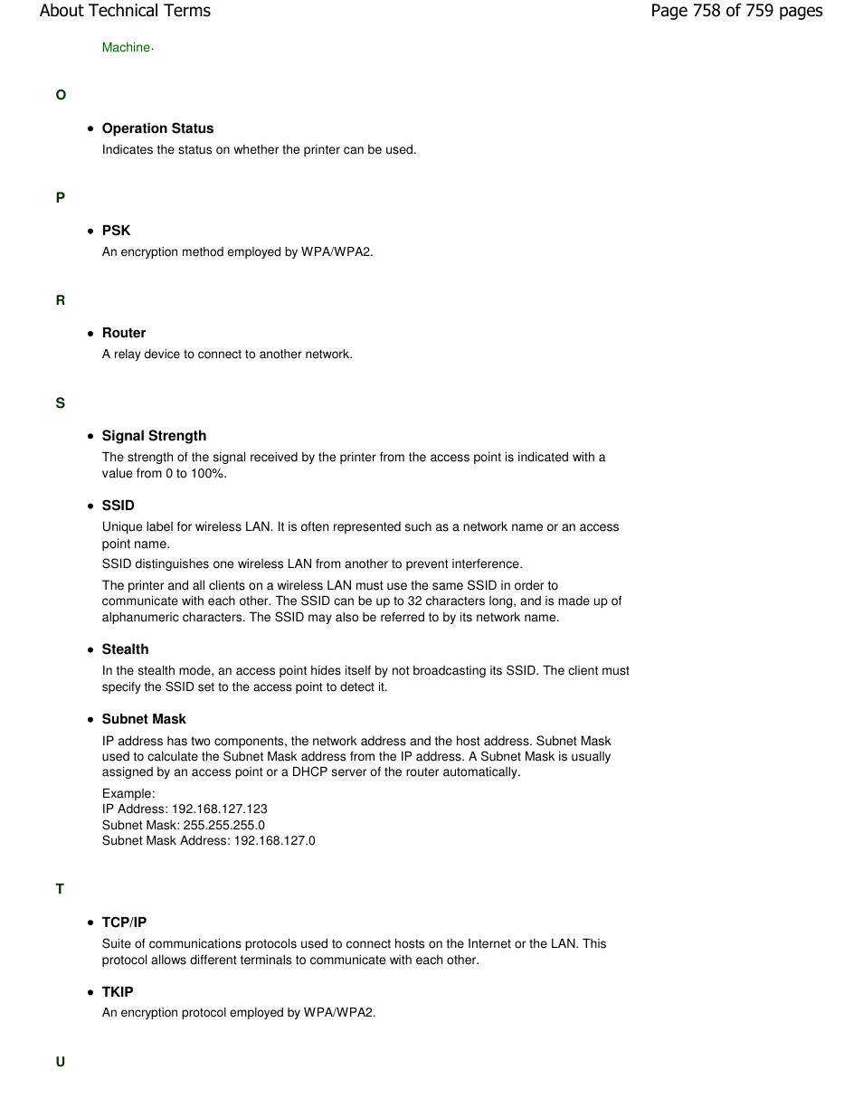 Canon mp495 User Manual | Page 758 / 759