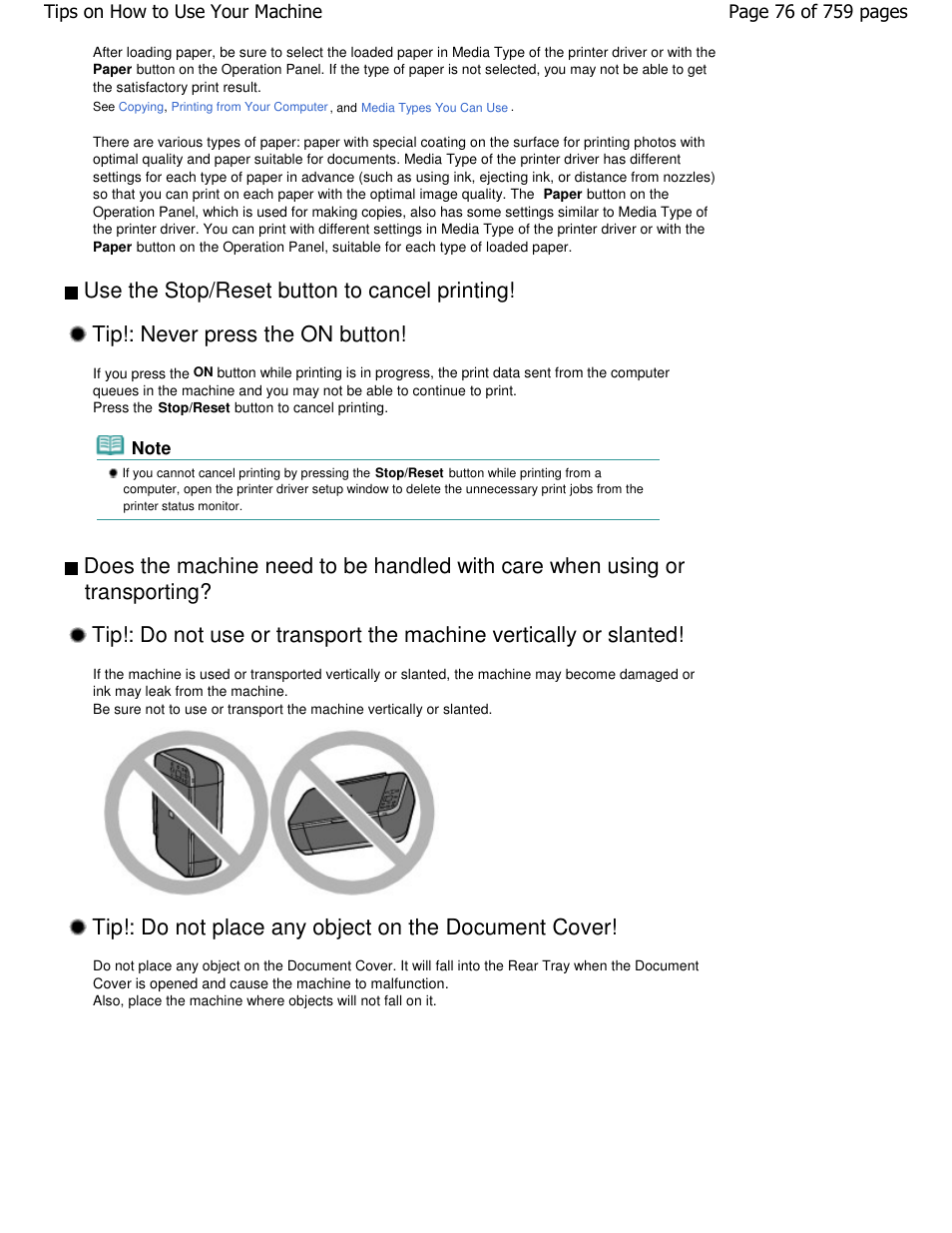 Canon mp495 User Manual | Page 76 / 759