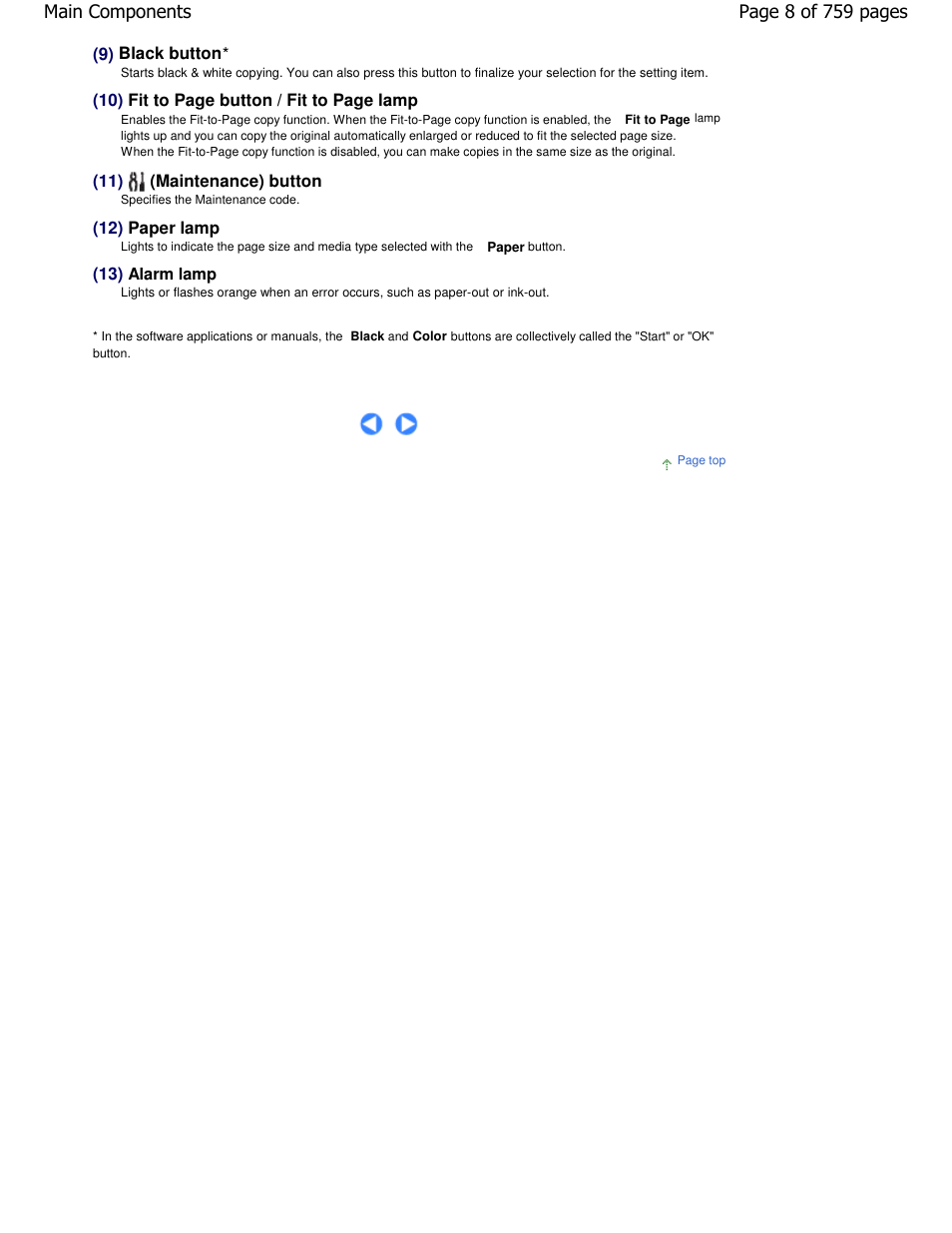 Page 8 of 759 pages main components | Canon mp495 User Manual | Page 8 / 759