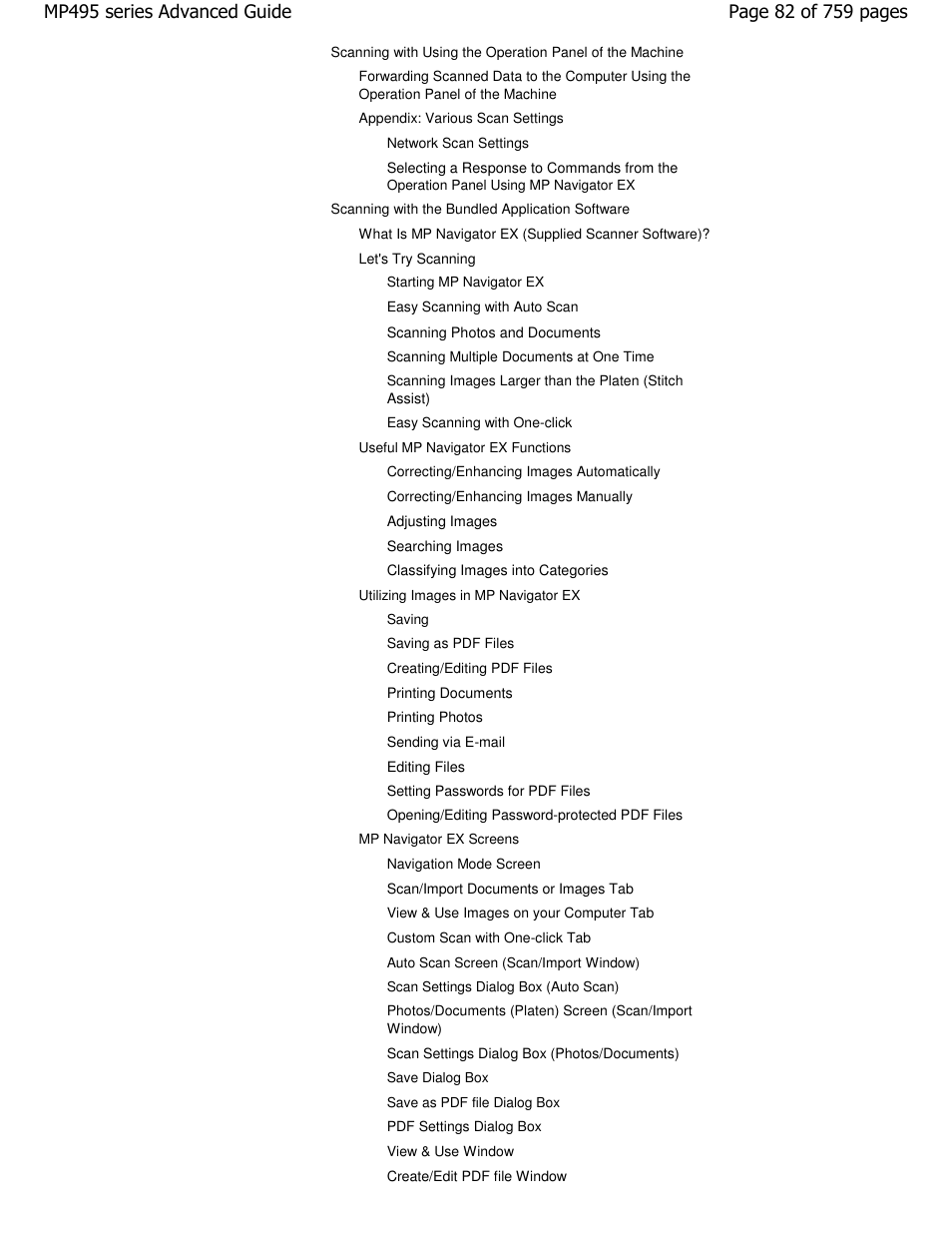 Canon mp495 User Manual | Page 82 / 759