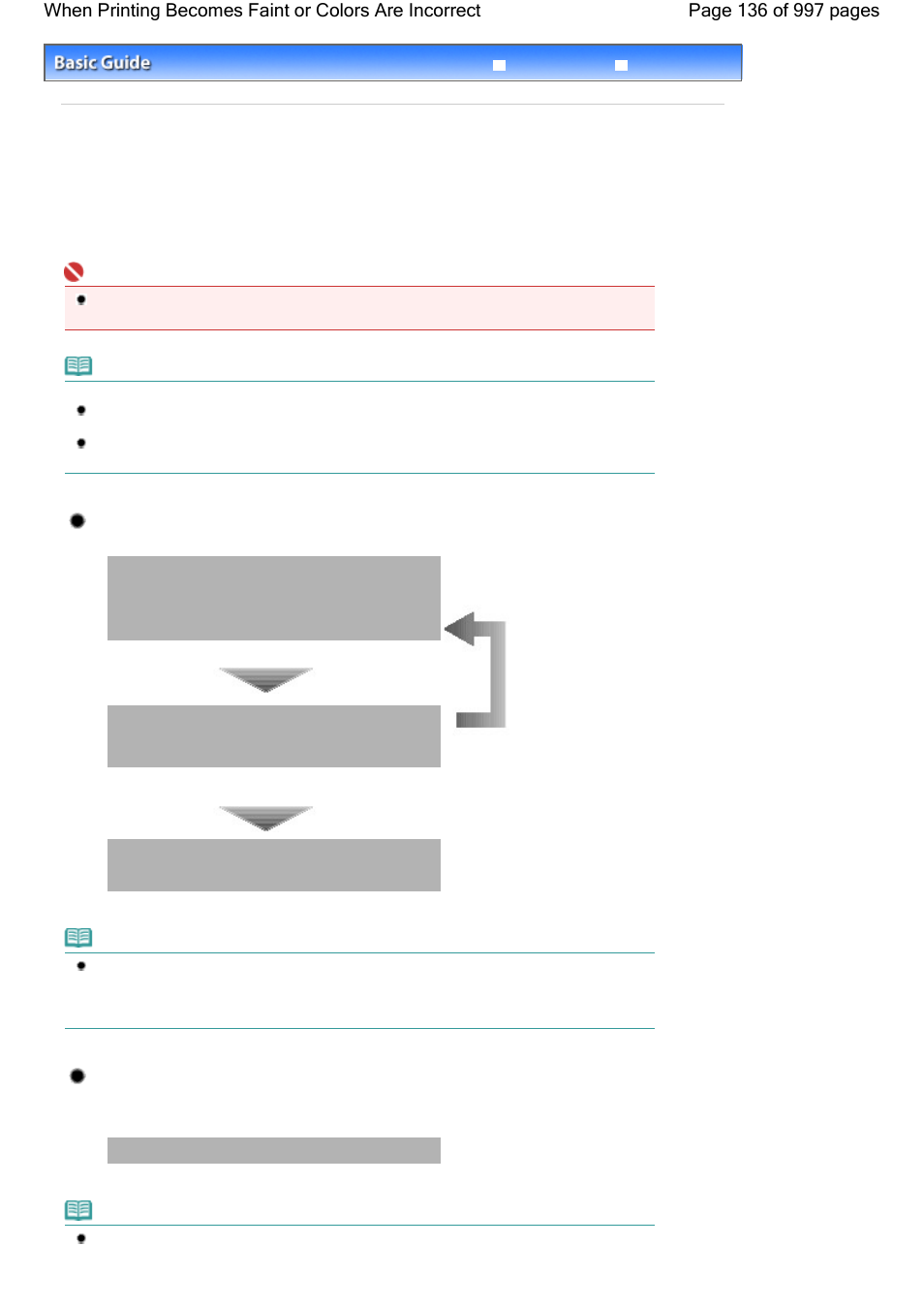 Step 1, Step 2, Step 3 | When the print results are blurred or uneven | Canon mx860 User Manual | Page 136 / 997