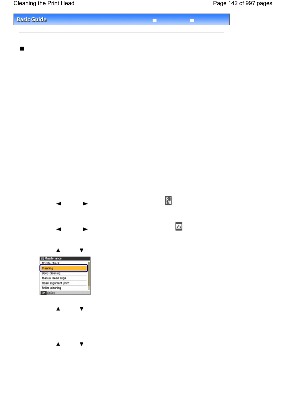 Cleaning the print head | Canon mx860 User Manual | Page 142 / 997