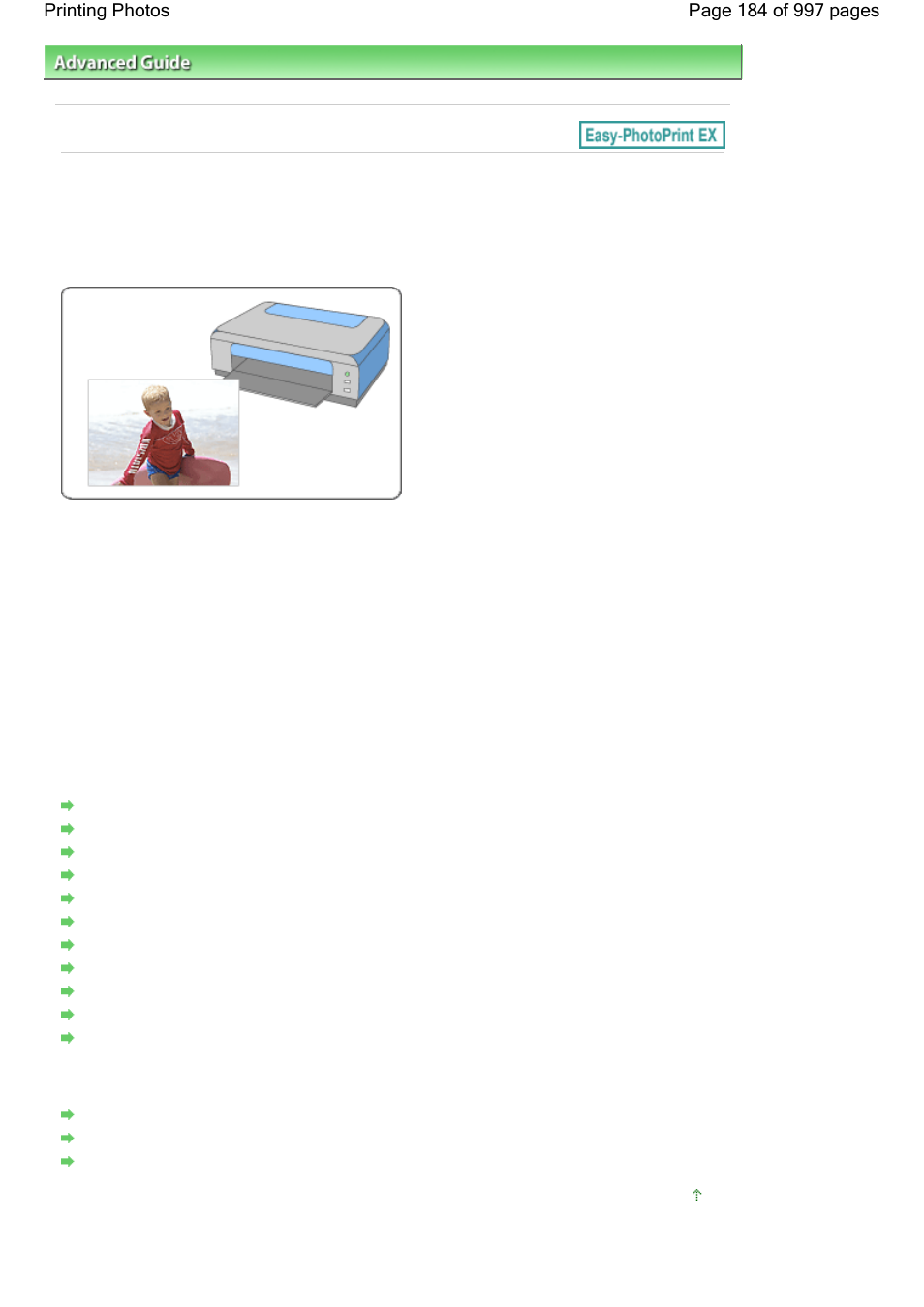 Printing photos | Canon mx860 User Manual | Page 184 / 997