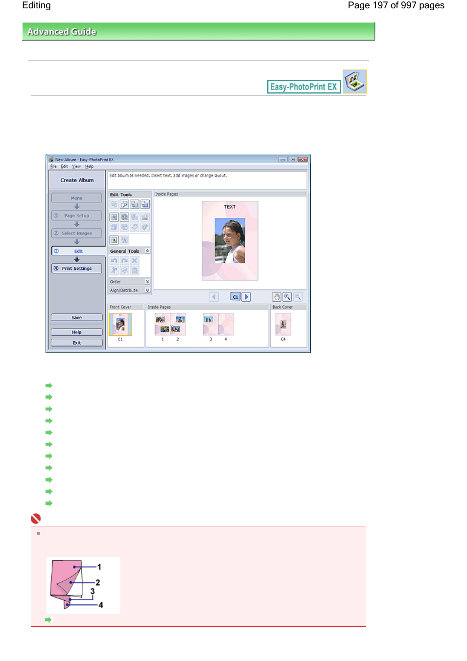 Editing | Canon mx860 User Manual | Page 197 / 997