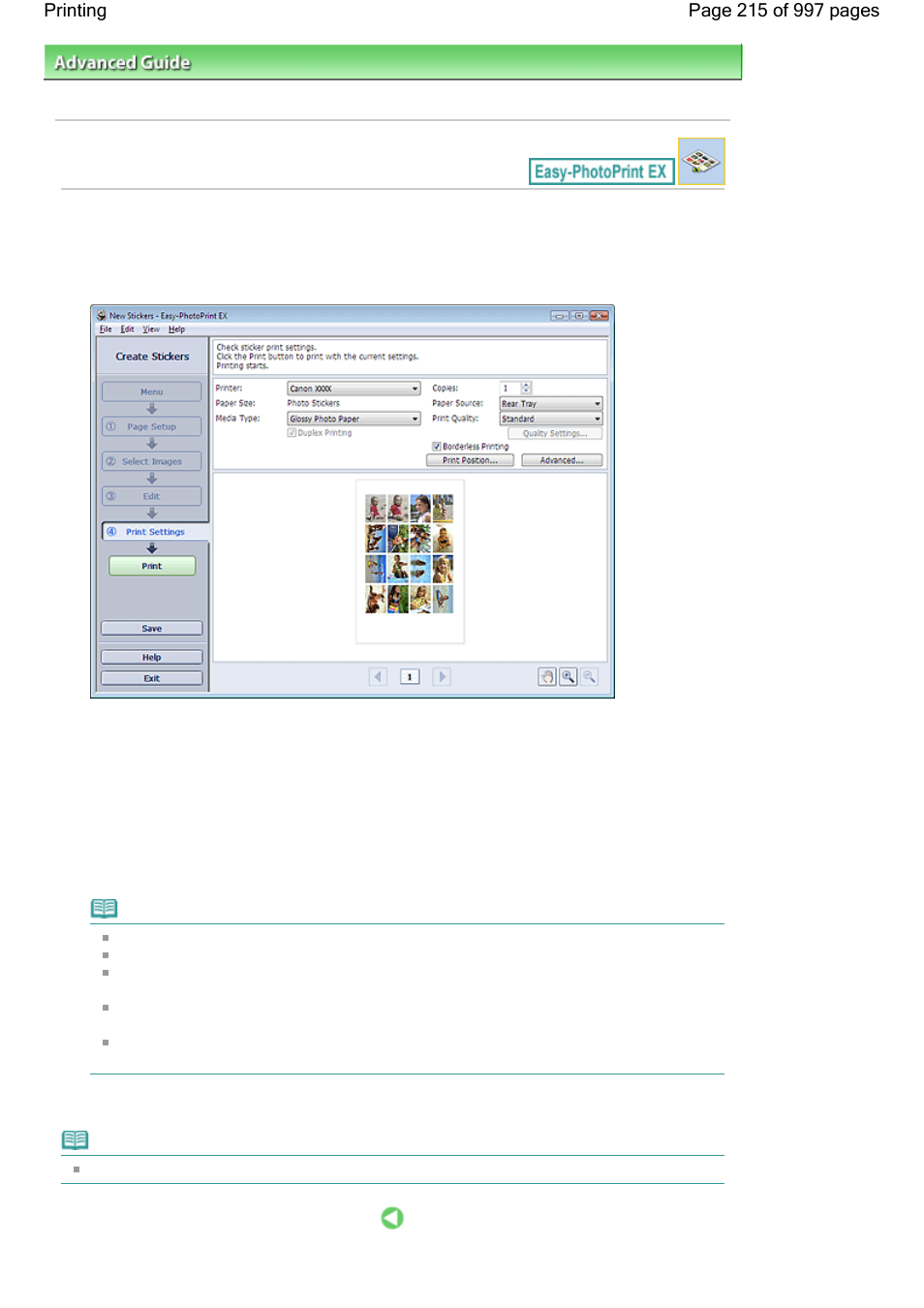 Printing | Canon mx860 User Manual | Page 215 / 997