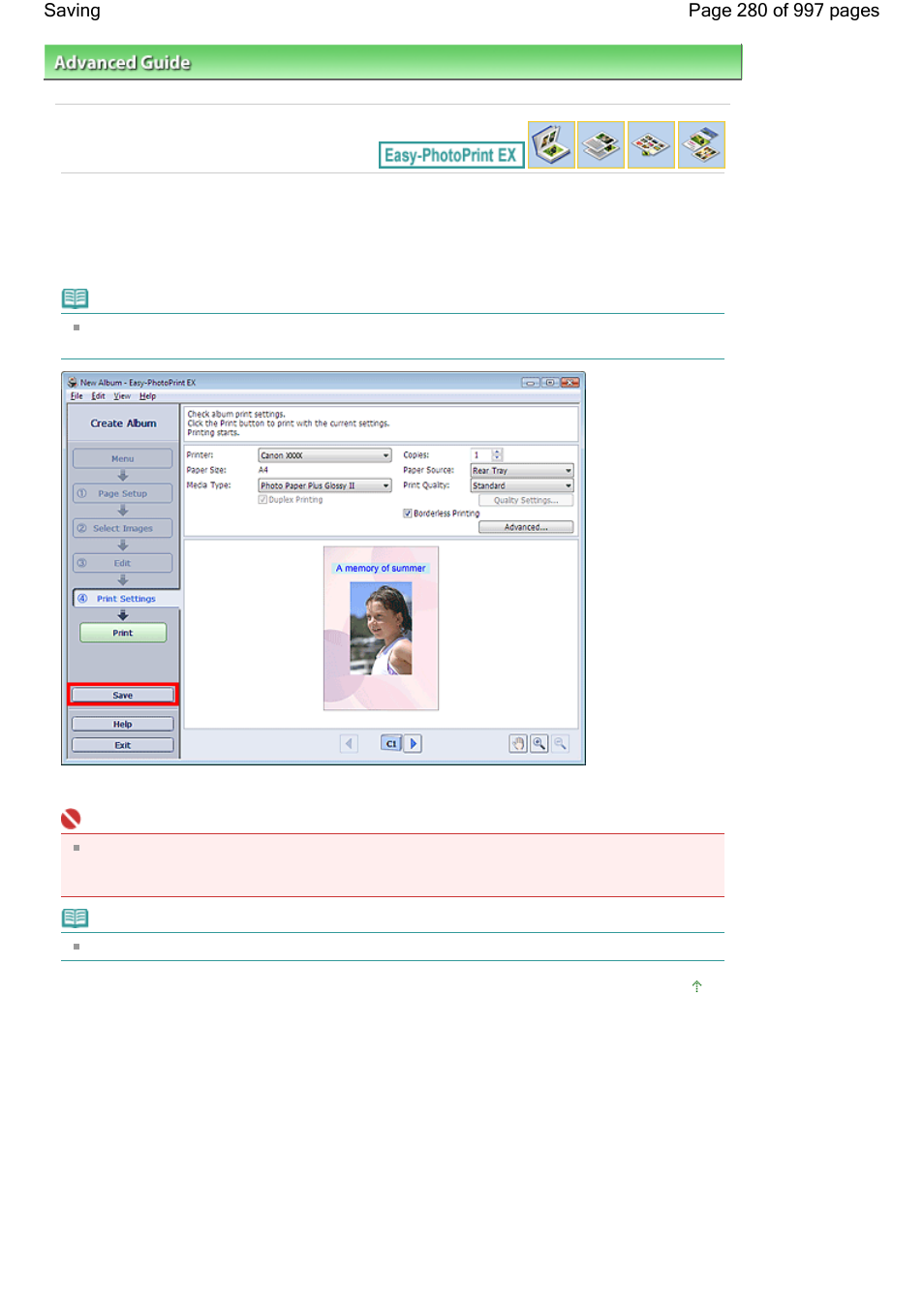 Saving | Canon mx860 User Manual | Page 280 / 997