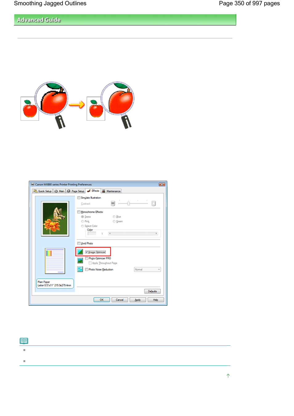 Smoothing jagged outlines | Canon mx860 User Manual | Page 350 / 997