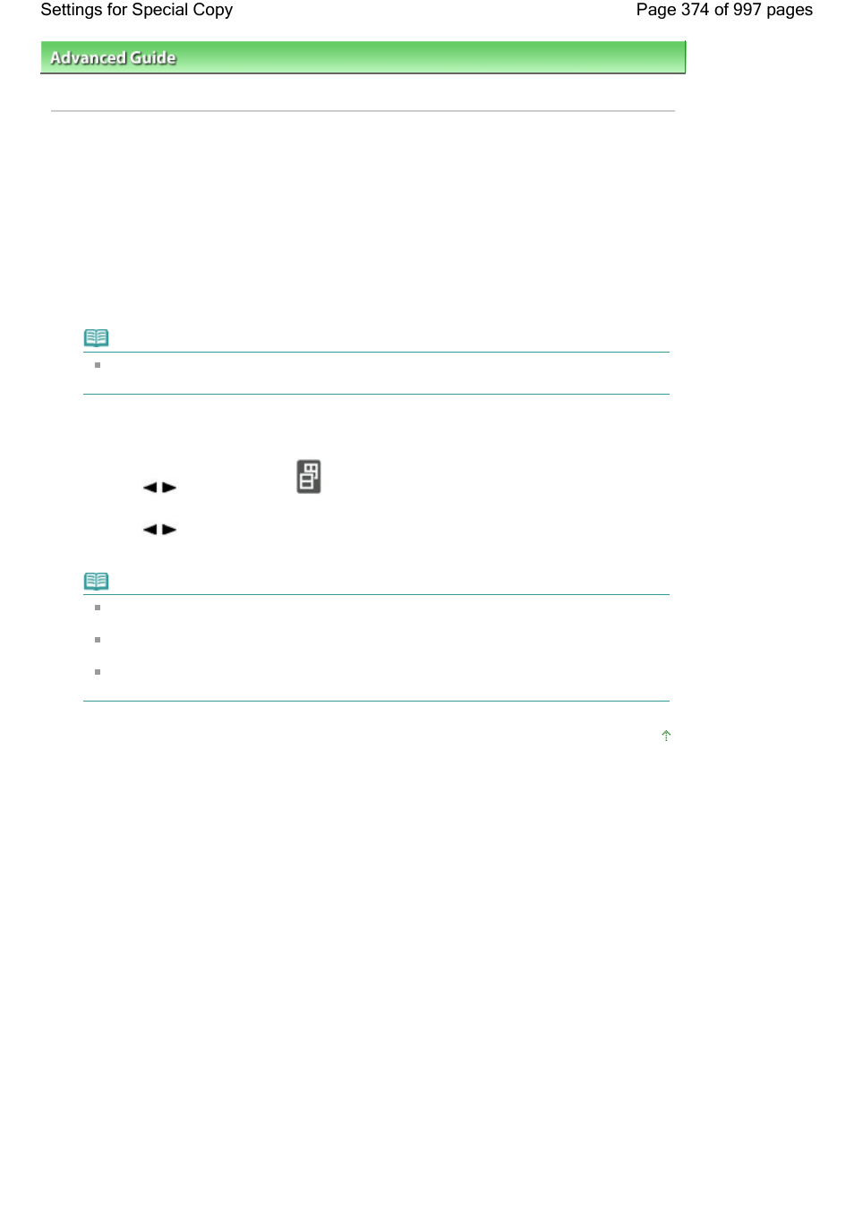 Settings for special copy | Canon mx860 User Manual | Page 374 / 997