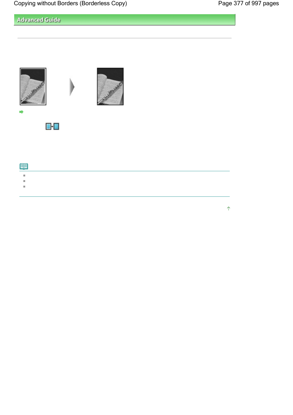 Copying without borders (borderless copy) | Canon mx860 User Manual | Page 377 / 997